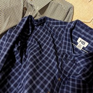 Set of 2 HB brand 3XLT men's long sleeve dress shirts